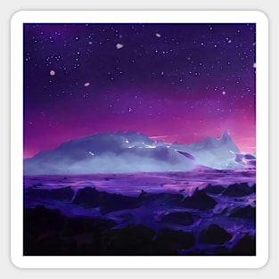 Purple Mountain Sticker